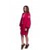 Embroidered Dress"Raspberry"